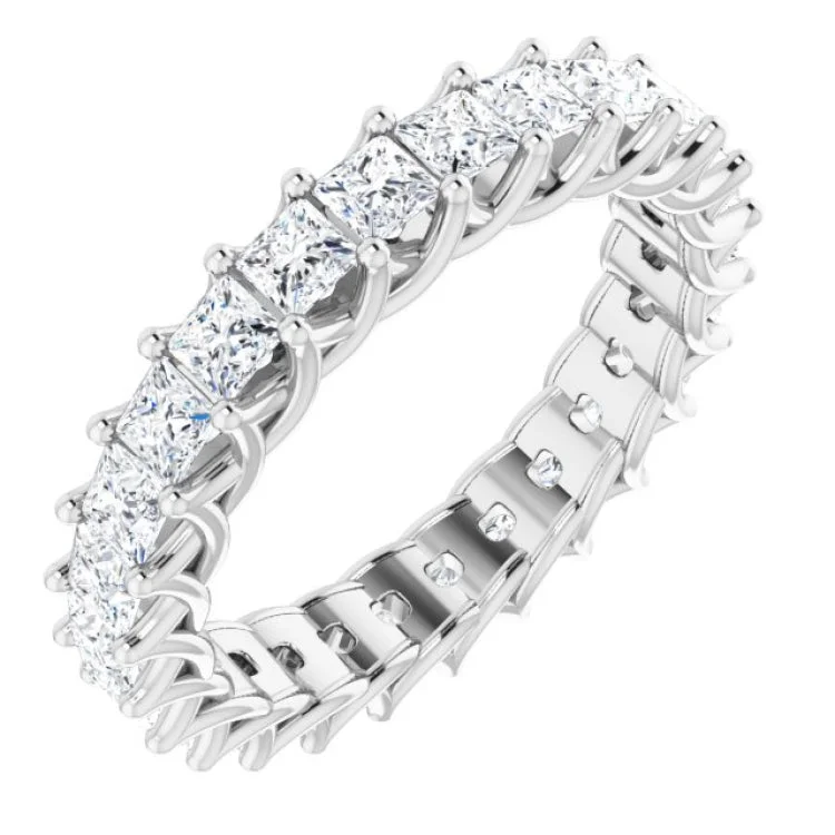 Trendy Titanium Rings For Fashionable Look-Platinum 2 3/8 CTW Natural Diamond Eternity Band