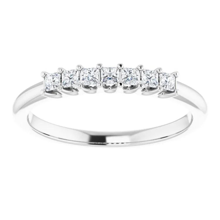 Unique Sapphire Rings For Special Gifts-Platinum 1/4 CTW Natural Diamond Anniversary Band