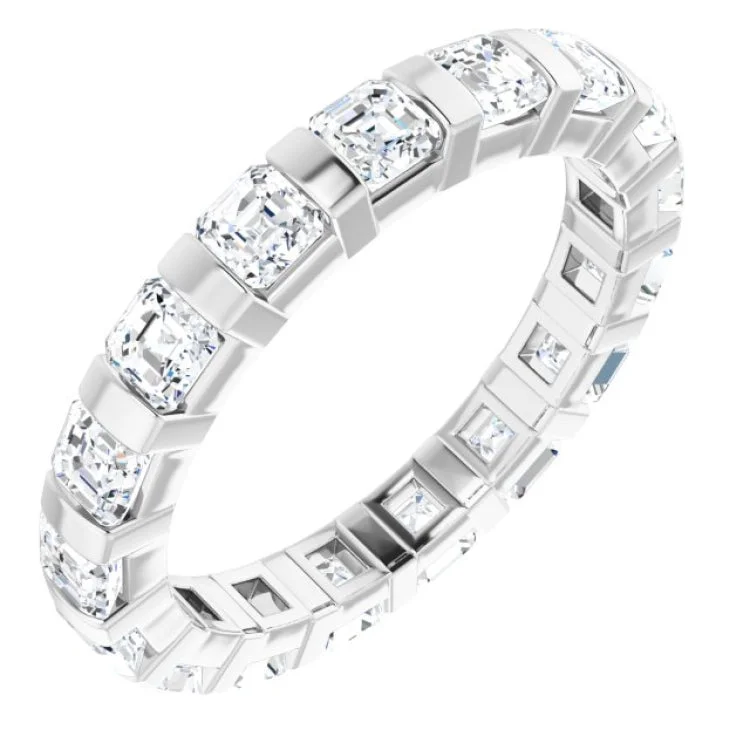 Luxury Diamond Rings For Special Occasions-14K White 1 3/4 CTW Natural Diamond Eternity Band Size 5