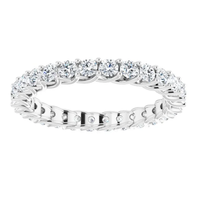 Personalized Couple Rings For Engagement-Platinum 1 3/8 CTW Natural Diamond Eternity Band