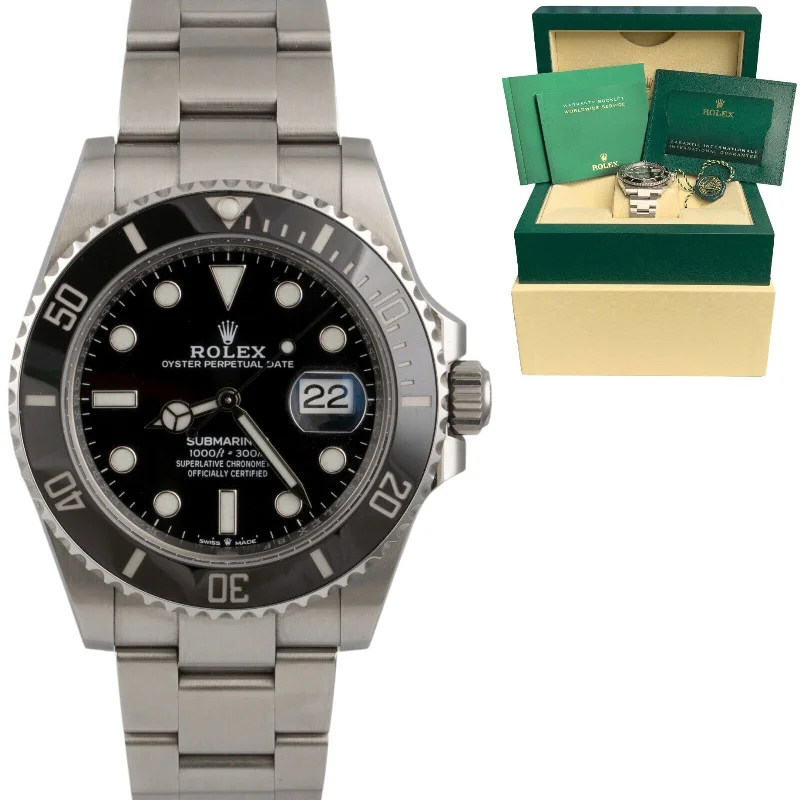 Comfortable Digital Watches For Men-2021 Rolex Submariner Black Stainless Steel 41mm Watch 126610LN BOX & PAPERS