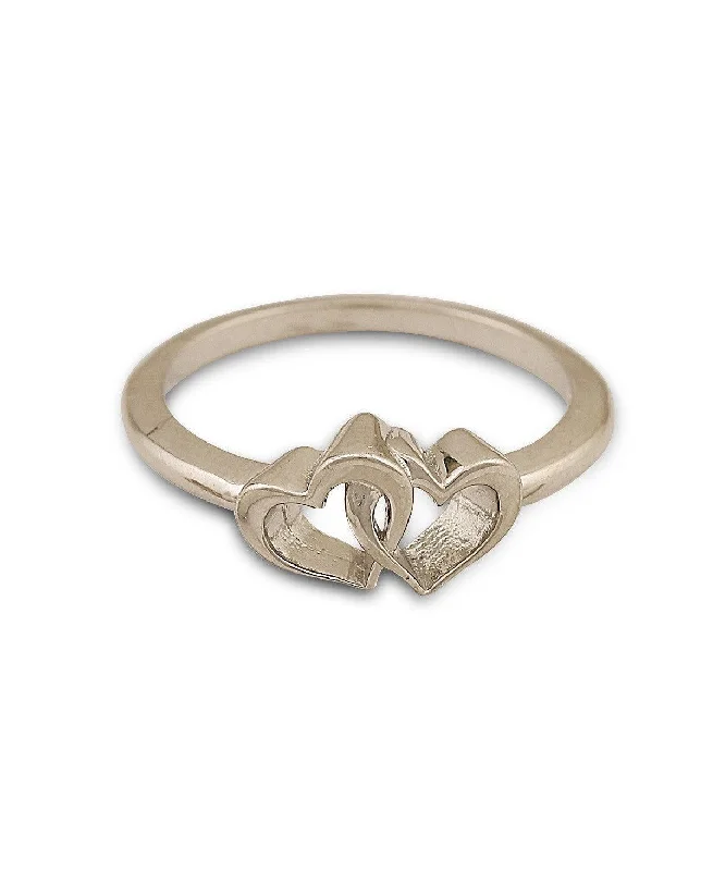 Luxury Wedding Rings For Bridesmaids Gifts-Pretty Heart shape Silver Ring