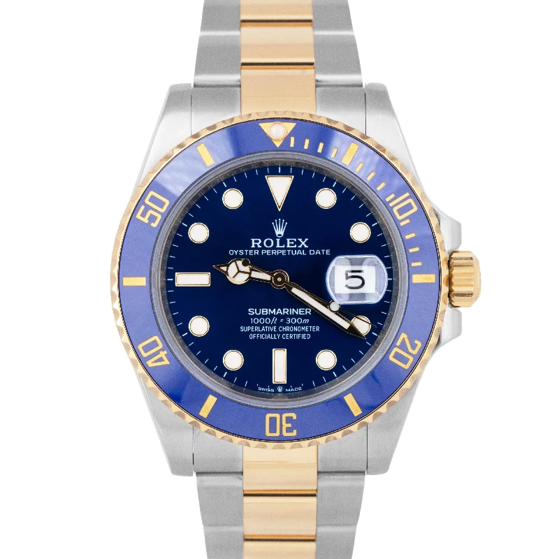 Stylish Women’s Watches For Work-2023 Rolex Submariner Date 41mm Ceramic Two-Tone 18K Yellow Gold Watch 126613 LB