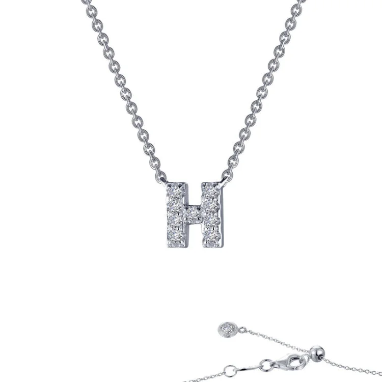 Custom Initial Necklace For Personalized Gifts-Letter H Pendant Necklace