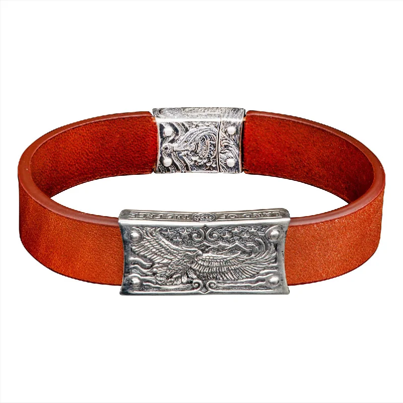 Stacked Bracelets For Layering-Mesa Verde Mens Leather Bracelet