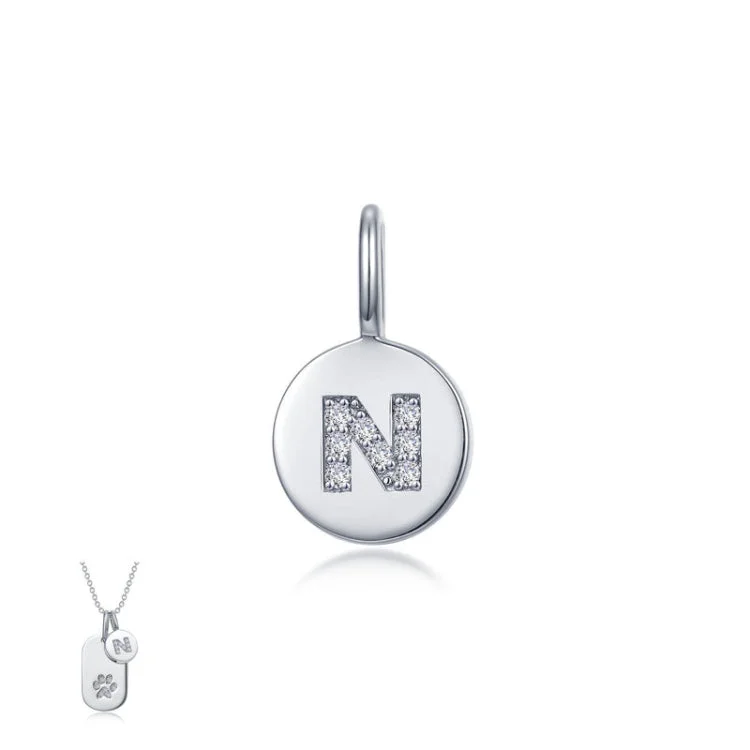 Long Layered Necklace For Fashionable Look-Letter N Charm