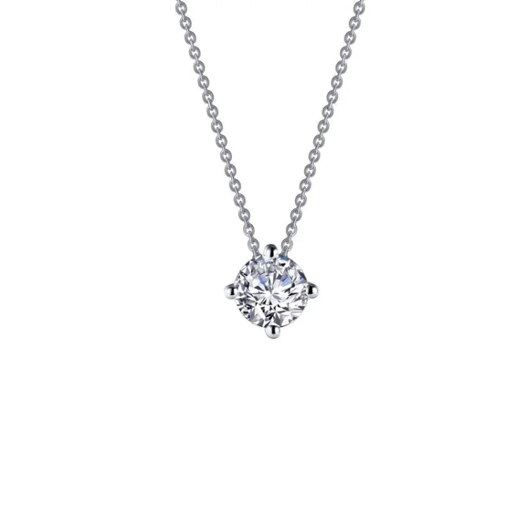 Elegant Sapphire Necklace For Special Events-1.5 CTW Solitaire Necklace