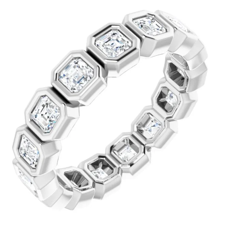 Personalized Gemstone Rings For Special Moments-Platinum 1 3/8 CTW Natural Diamond Eternity Band Size 5