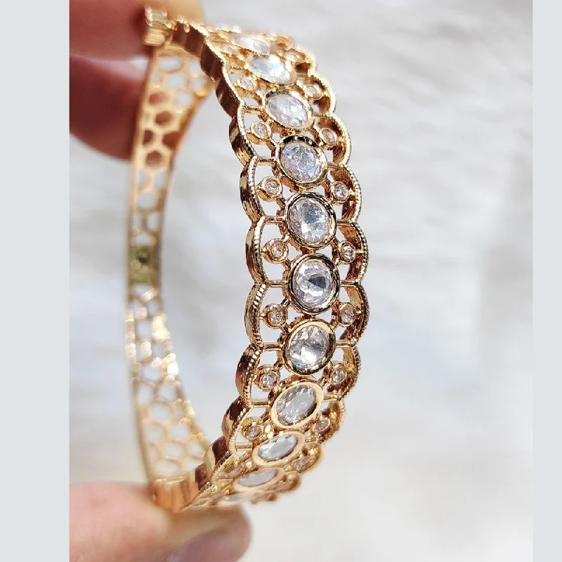 Trendy Wedding Bangles For Unique Brides-Aamrapali Gold  Plated Openable Bangle