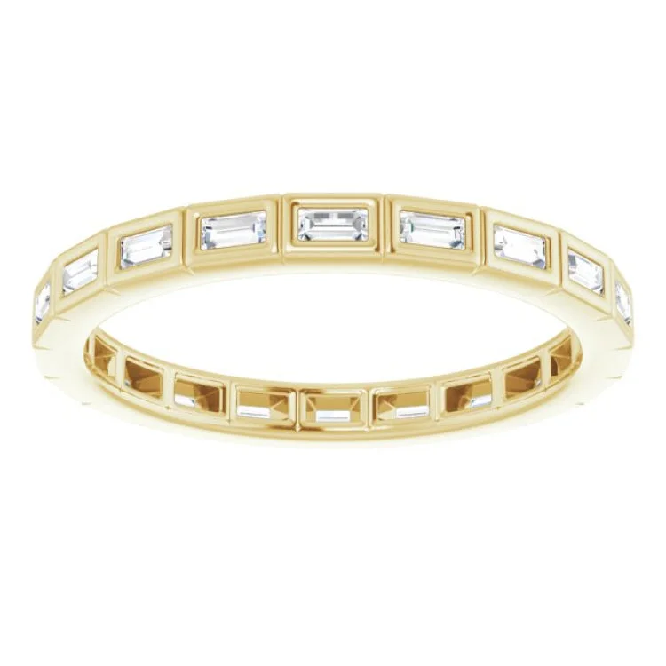 Trendy Men’s Rings For Stylish Look-14K Yellow 1/4 CTW Diamond Eternity Band