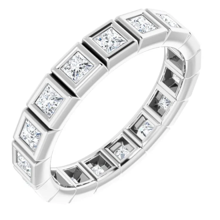 Trendy Engagement Rings With Pearls-Platinum 7/8 cTW Natural Diamond Eternity Band Size 5