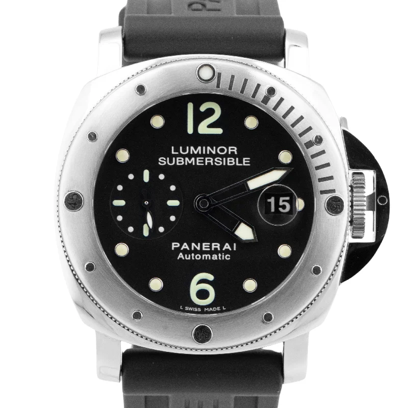 Affordable Watches For Men-MINT PAPERS Panerai Luminor Submersible Stainless Steel 44mm PAM00024 Watch BOX