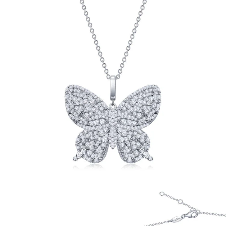 Custom Birthstone Necklace For Special Occasions-Butterfly Pendant Necklace