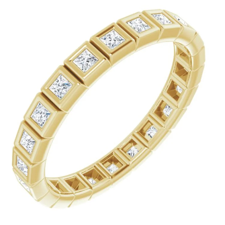 Classic Diamond Rings For Timeless Style-14K Yellow 1/2 CTW Natural Diamond Eternity Band Size 6