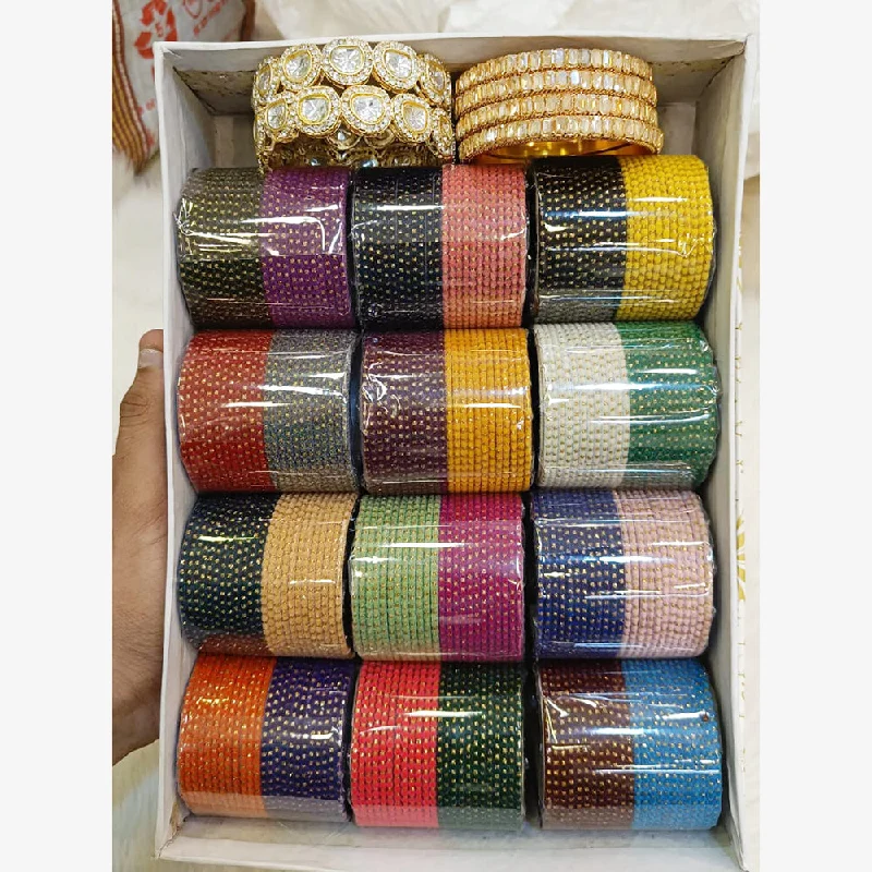 Classic Wedding Bangles For Engagement Day-Pooja Bangles Matel Bangles Set