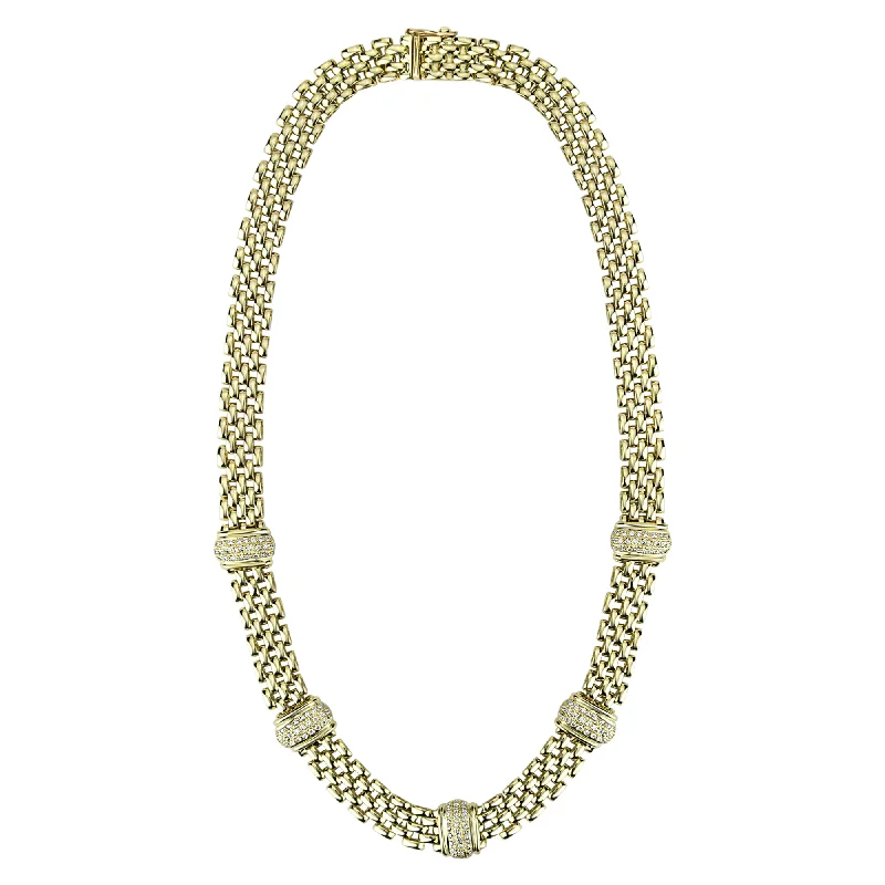 Dainty Pearl Necklace For Elegant Look-Necklace - Diamond