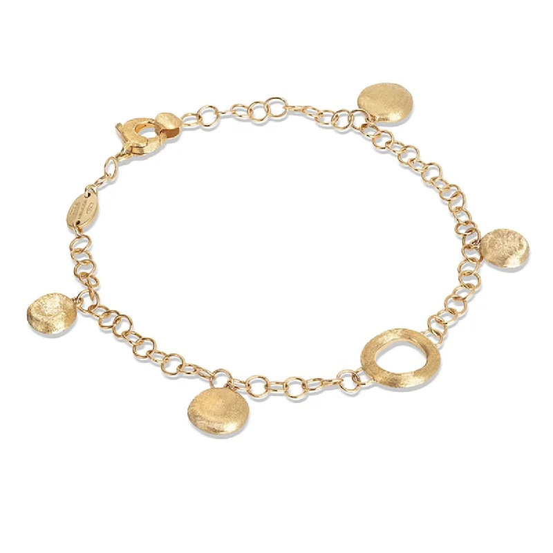 Custom Charm Bracelets-Jaipur Collection 18K Yellow Gold Charm Bracelet