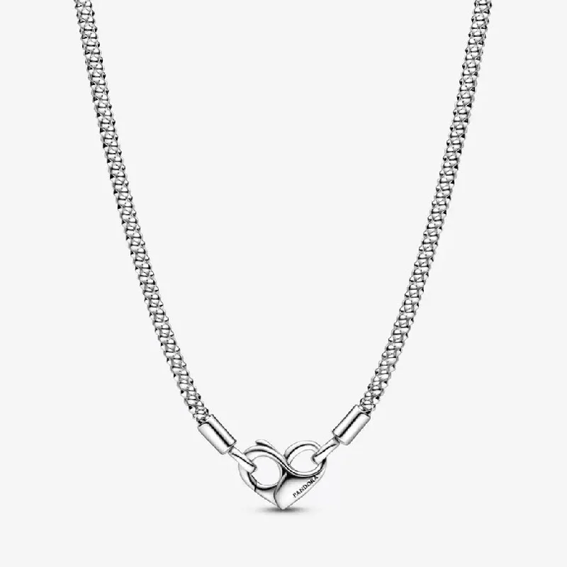 Long Pendant Necklace For Fashion-PANDORA : Pandora Moments Studded Chain Necklace (17.7")