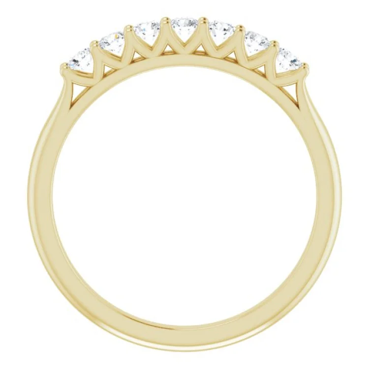 Classic Gold Rings For Bridal Jewelry-14K Yellow 1/3 CTW Natural Diamond Anniversary Band