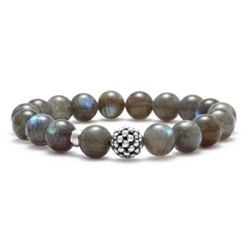 Beaded Bracelets For Women-Labradorite Bead Bracelet