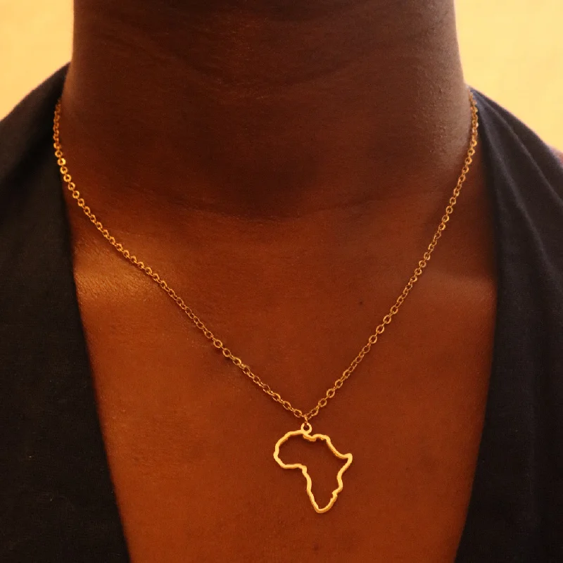 Sparkling Chain Necklace For Special Occasions-Bisi Africa (18ct Gold Plated) Stainless steel Necklace