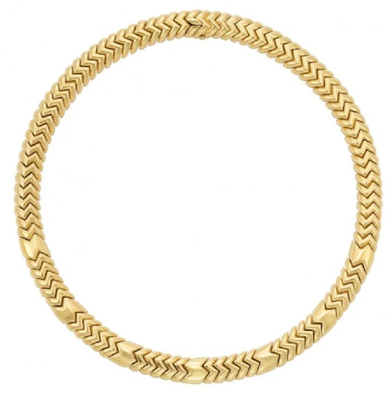 Simple Gold Pendant Necklace For Work-Bulgari Gold Spiga Necklace