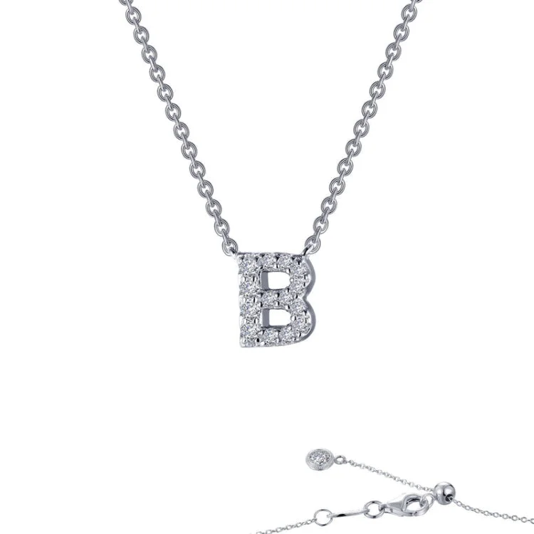 Colorful Tassel Necklace For Day Wear-Letter B Pendant Necklace