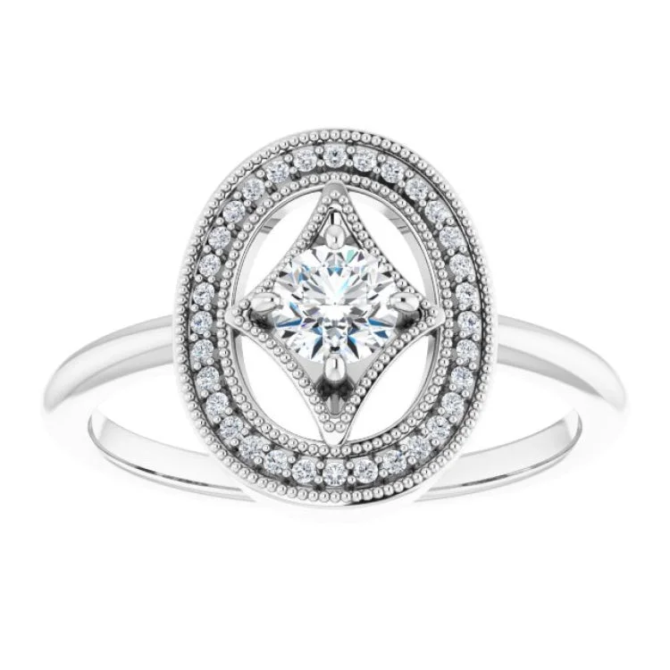 Personalized Wedding Rings For Timeless Style-Platinum 1/3 CTW Natural Diamond Ring