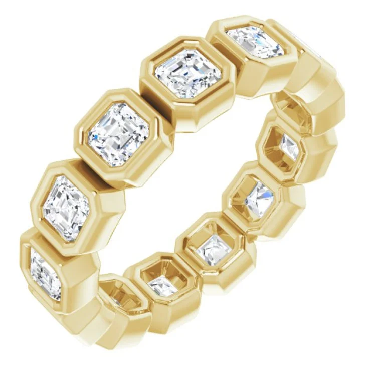 Classic Gold Rings For Elegant Weddings-14K Yellow 2 CTW Natural Diamond Eternity Band Size 6