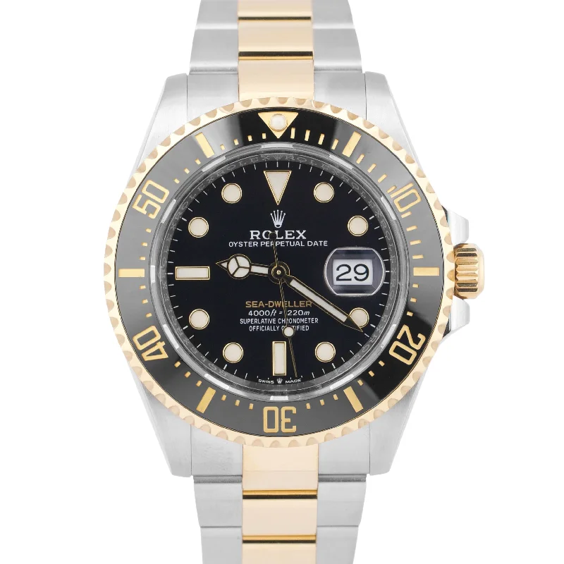 Eco-Friendly Watches For Men-MINT 2023 PAPERS Rolex Sea-Dweller 43mm Two-Tone 18K Gold Stainless 126603 BOX