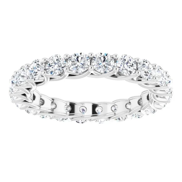 Unique Men’s Wedding Rings For Fashion Lovers-Platinum 2 CTW Natural Diamond Eternity Band