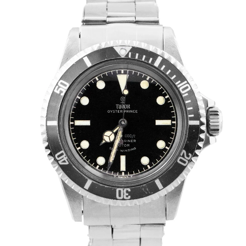 Women’s Elegant Watches With Gems-1965 Tudor Oyster Prince Submariner Stainless Steel MK5 Patina Dive Watch 7928