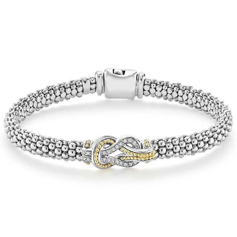 Diamond Studded Bracelets-Knot Caviar Bracelet