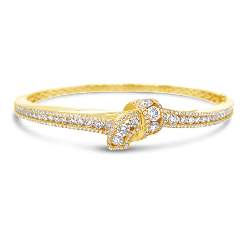 Handmade Wire Bracelets-Krypell Collection Diamond Embrace Bracelet