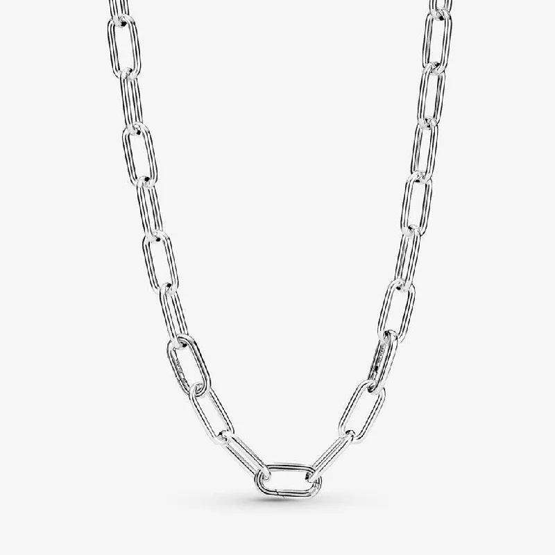 Simple Heart Necklace For Romantic Gifts-PANDORA : Pandora ME Link Chain Necklace with 3 Connectors - 17.7"