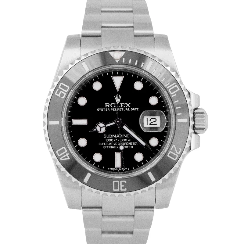 Best Watches For Men’s Fashion-MINT PAPERS Rolex Submariner Date 40mm Black Ceramic Stainless 116610 LN BOX